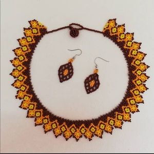 Handmade necklace and earrings set ✨